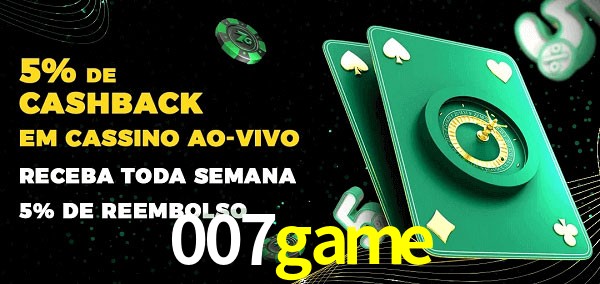 Promoções do cassino ao Vivo 007game